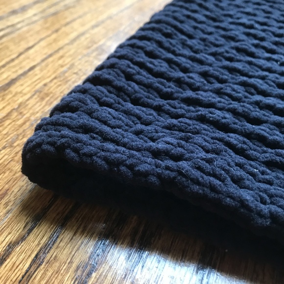 HELMUT LANG Black Knit Infinity Scarf - Picture 3 of 4